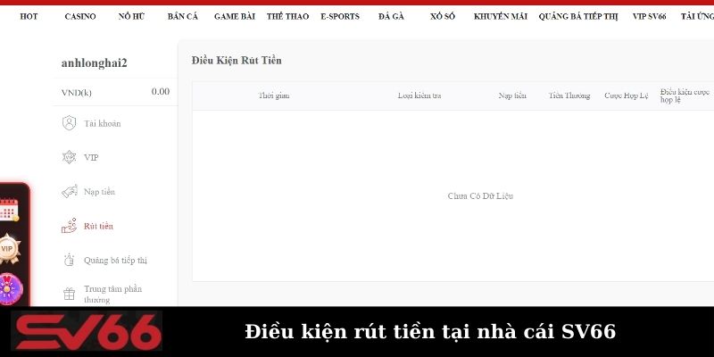 Những lưu ý quan trọng khi rút tiền sv66